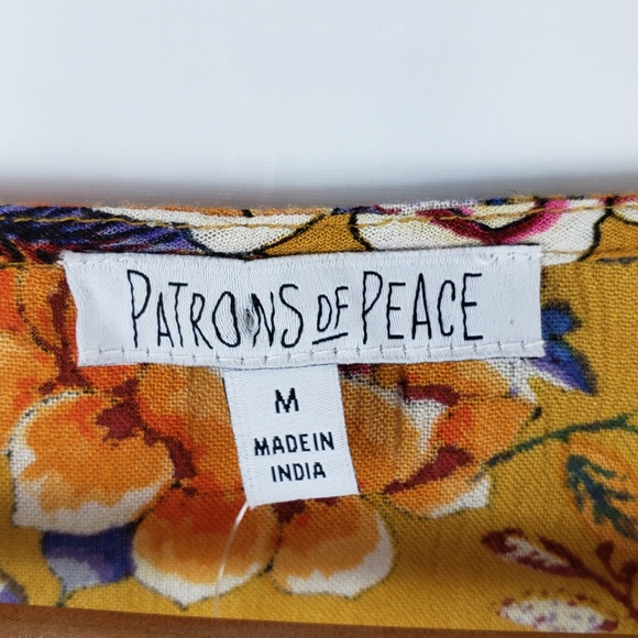 Patrons Of Peach Bell Sleeve Floral Crop Top** - Picture 5 of 6